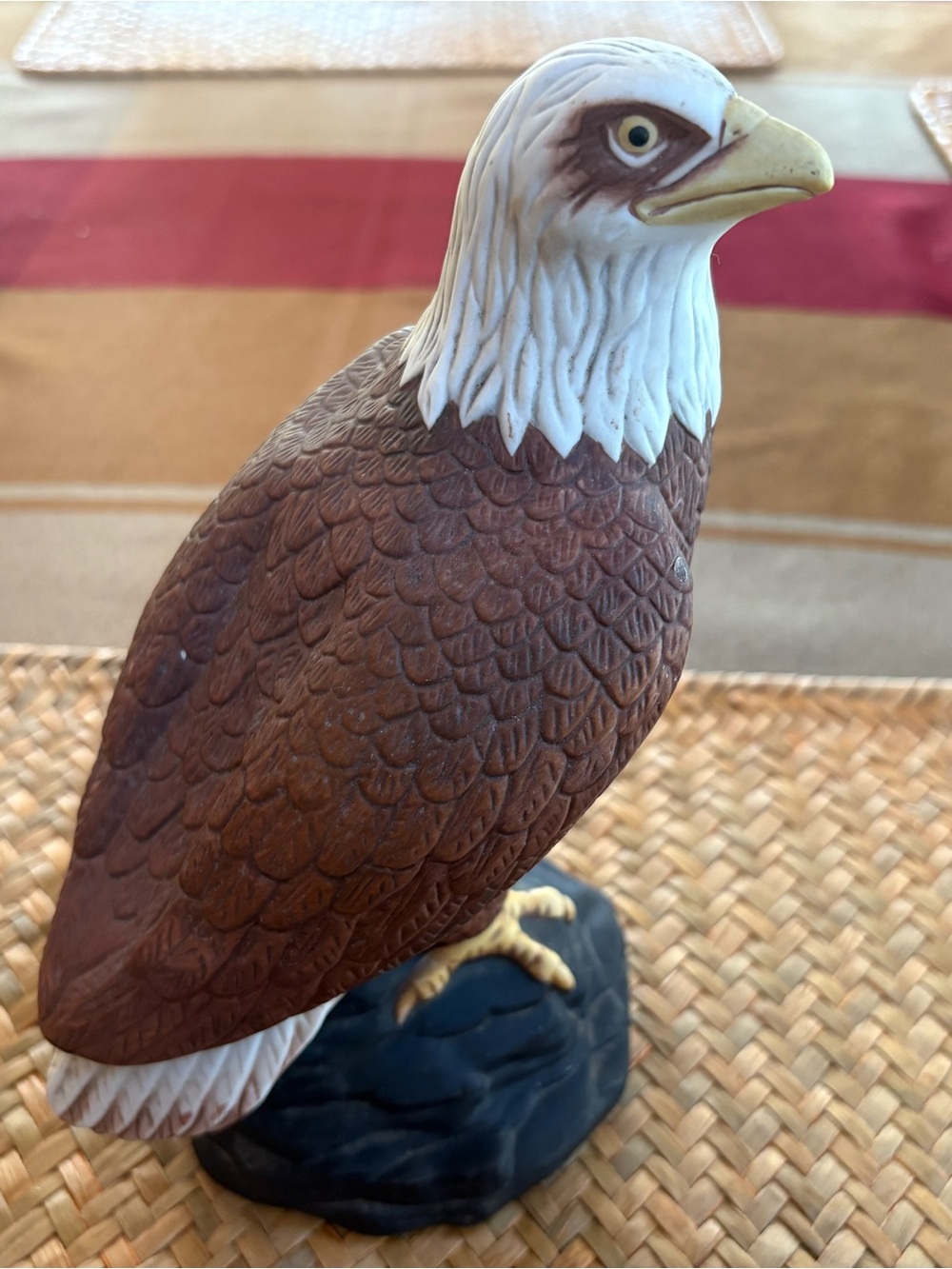 Avon Brown and White Bald Eagle Bird Figurine